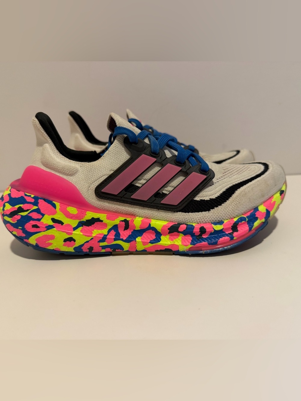 Adidas Ultraboost Running Shoe - Multicolored Leopard Size 5.5 women’s